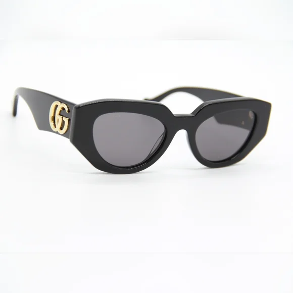 NEW GUCCI GG1421S 001 WOMEN BLACK SUNGLASSES GUCCI - Picture 6 of 15